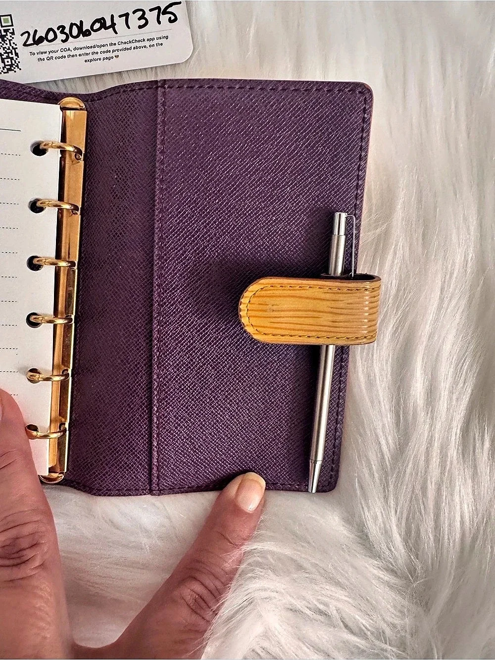 Louis Vuitton Epi Agenda PM Planner Tassil Yellow & Purple